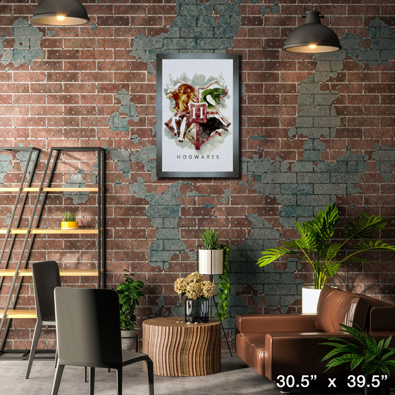 Hogwartz Logo Print - Framed Print Wall Art, 43x33