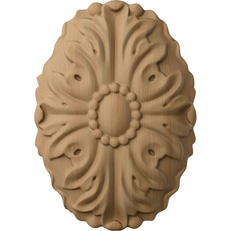 Rosette Ashford, Aulne, H 4,63 po x l 3,5 po x P 1 po