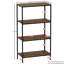 Sylvie 4 Tier Industrial Style Bookcase Living Room Shelving Unit With Metal Frame-1747834443-1797323112