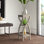 Table d'appoint Glasser, table de bout, support pour plante carré, salon, chambre à coucher, stratifié contemporain