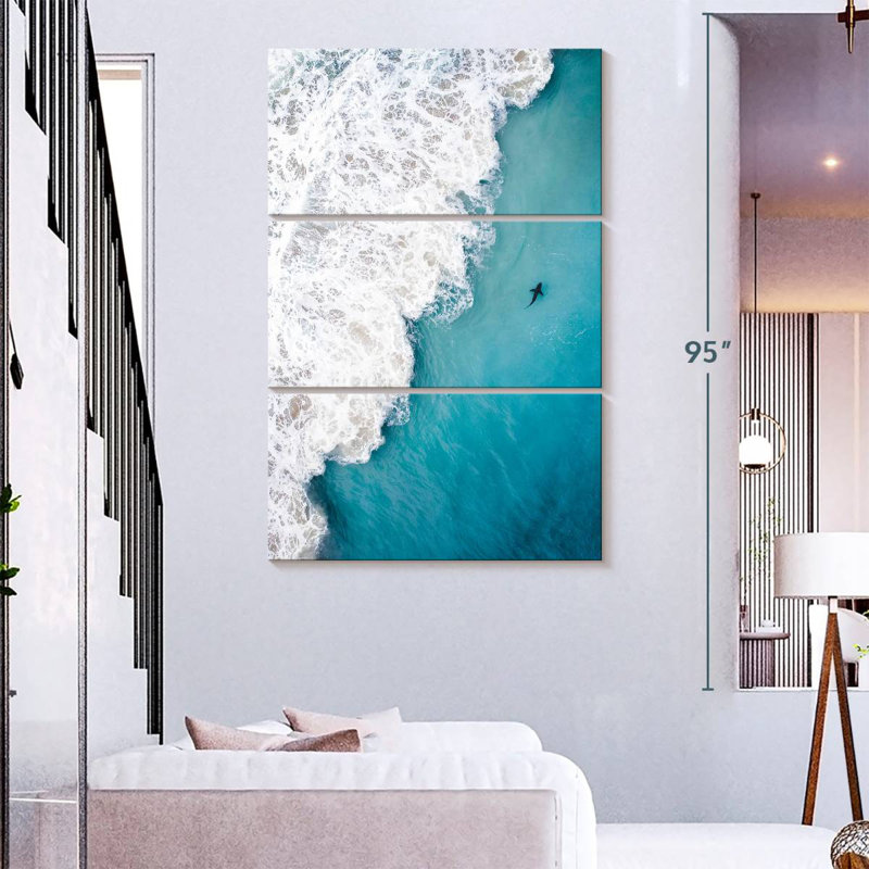Brampt Shark In The Shallows, 74" H x 48" W