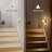 Horizontal White Plug-In Night Light With Light Sensor, 3000K Warm White, Sliding Dimmer