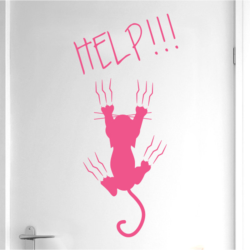 Animals Wall Decal, Pink