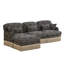 Canapés en chenille à assise profonde, style léopard moderne et modulaire pour la maison