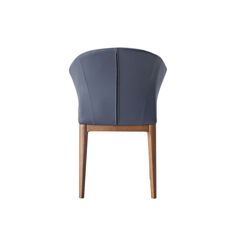 Chaise d'appoint rembourrée en cuir Loralai