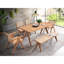 Table d'extérieur avec finition naturelle - idéale pour recevoir des invités