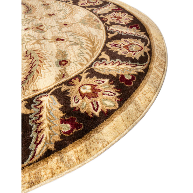 Niles Floral Indoor Rug, Round 7'10"