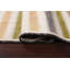 Tapis oriental rayé Gabbeh Kashkoli noué à la main 5 x 8