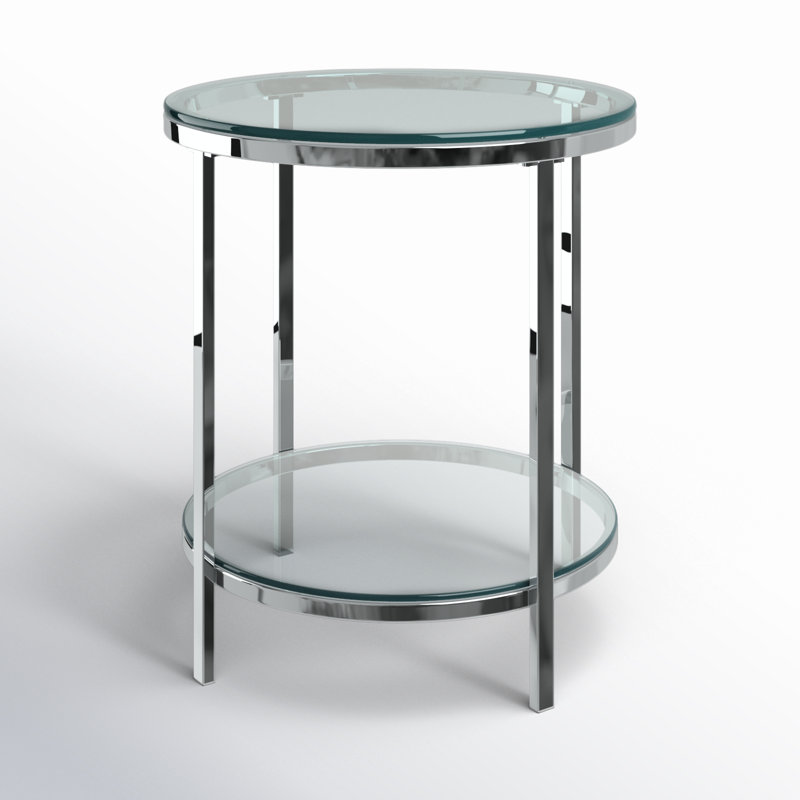 Betteanne Glass Top End Table