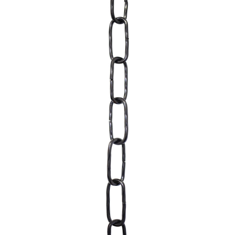 Chaîne de lustre décorative à maillons standard, Noir, 10 pi