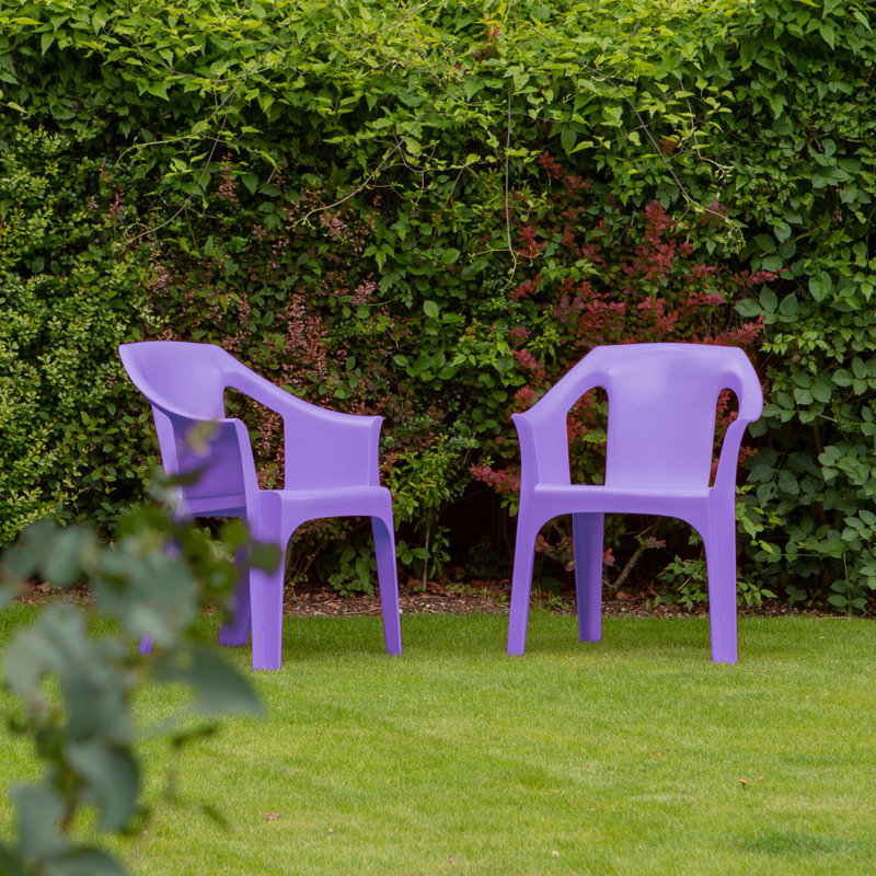 35.00cm H Stacking Armchair, Purple
