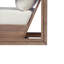 Ensemble de conversation d'extérieur en bois d'acacia pour 2 personnes Donnie avec chaises pivotantes et coussins hydrofuges