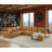 Leather Match Large Seating Modular Sectional-1673363800