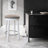 Bar Stools Set Of 2, 26" Counter Height, 360° Swivel Wooden Barstool With Fabric Upholstered Seat,Stylish Accent For Kitchen, Dining, And Living Room-545875803-545875801