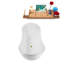 Baignoire et plateau autoportant avec drain interne Streamline-95288536