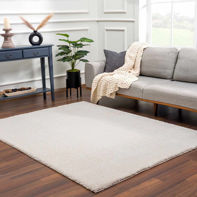 Tapis crème pelucheux Gedas Performance, Rectangle 6'7" x 9'