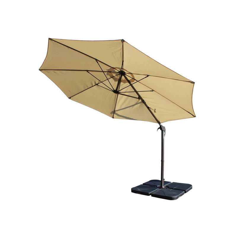 Tiffany 300cm Cantilever Parasol, Brown, Chocolate/Cream