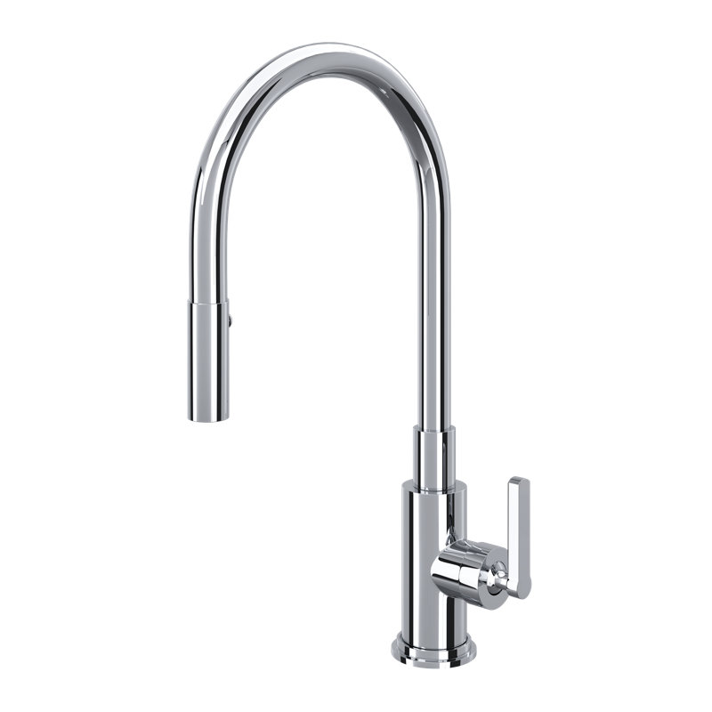 Robinet de cuisine rétractable Lombardia, Chrome poli
