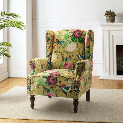 Anndi Upholstered Wingback Accent Chair