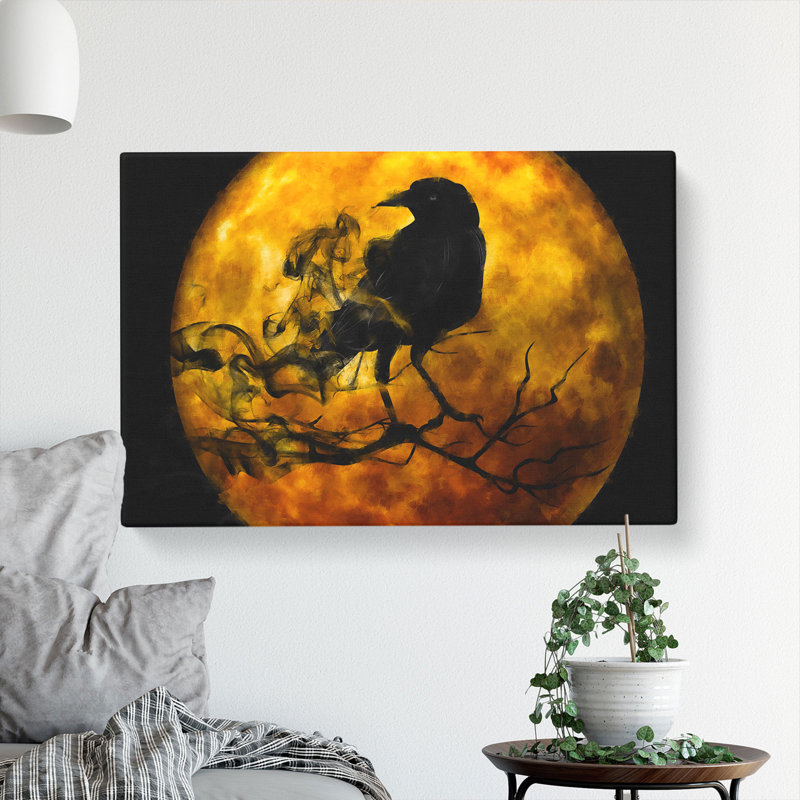 Raven Bird Vol.3 - Wrapped Canvas, 35cm H x 50cm W x 3cm D