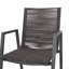 Chaise de salle à manger d'extérieur moderne en aluminium avec siège en corde (ensemble de 2)-1051749648