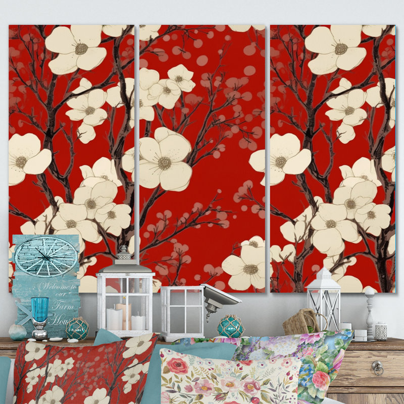 Traditional Plants & Flowers Wall Decor on Metal