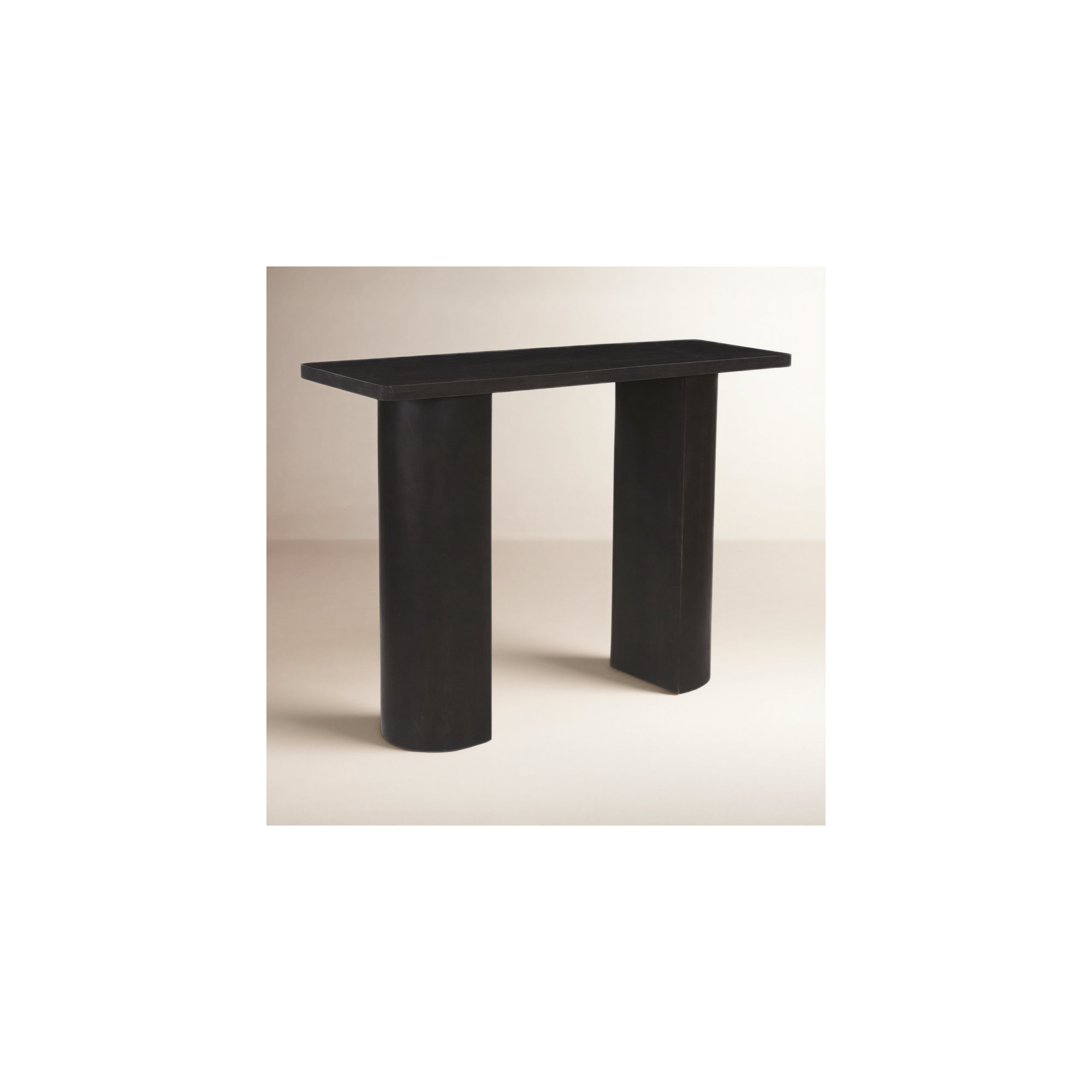 Moscow 50'' Solid Wood Console Table, Matte Black