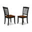 Ensemble de table de salle à manger 7 pièces composé d'une table ovale en bois avec rallonge papillon et 6 chaises de cuisine, babeurre et cerise-132803129-132803131