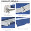 Auvent de patio rétractable polyvalent pour la protection et l'intimité de l'extérieur-113116507