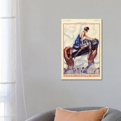 1928 La Vie Parisienne Magazine Plate - Print on Canvas