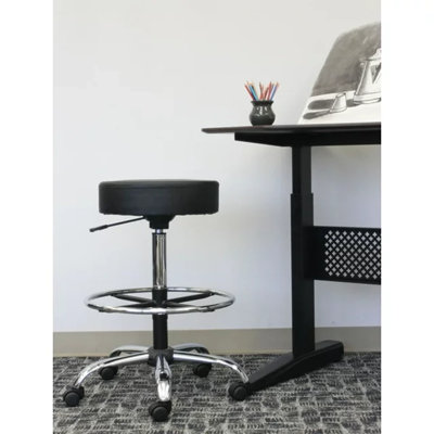 Huckstep Adjustable Height Active Stool with Footrest