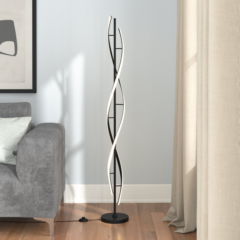 Knopf 150cm LED Novelty Floor Lamp, Black