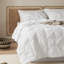 Édredon lit-dans-un-lit Lits-Simple Pintuck - Pure White Pinch Pleat-101518288-101518301