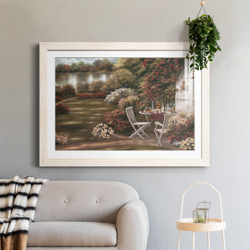 Laura's Place - peinture encadrée, H 31 po x l 44 po x P 1 po, Cadre blanc
