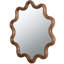 Miroir 30 po x 31 po avec cadre en bois brun foncé inégalé, salon, chambre à coucher, vestibule 29,75 po, style mural distinctif et éclairage
