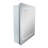 Zuber 23.6'' W 27.5'' H Surface Frameless Medicine Cabinet Mirror 2 Adjustable