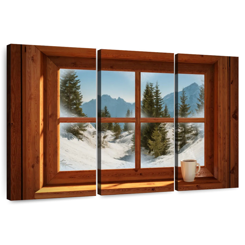 Lilie Winter Window View, 42" H x 65" W