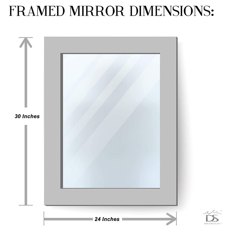 Cima Manufactured Wood, Glass Wall Mirror, Fired Gold