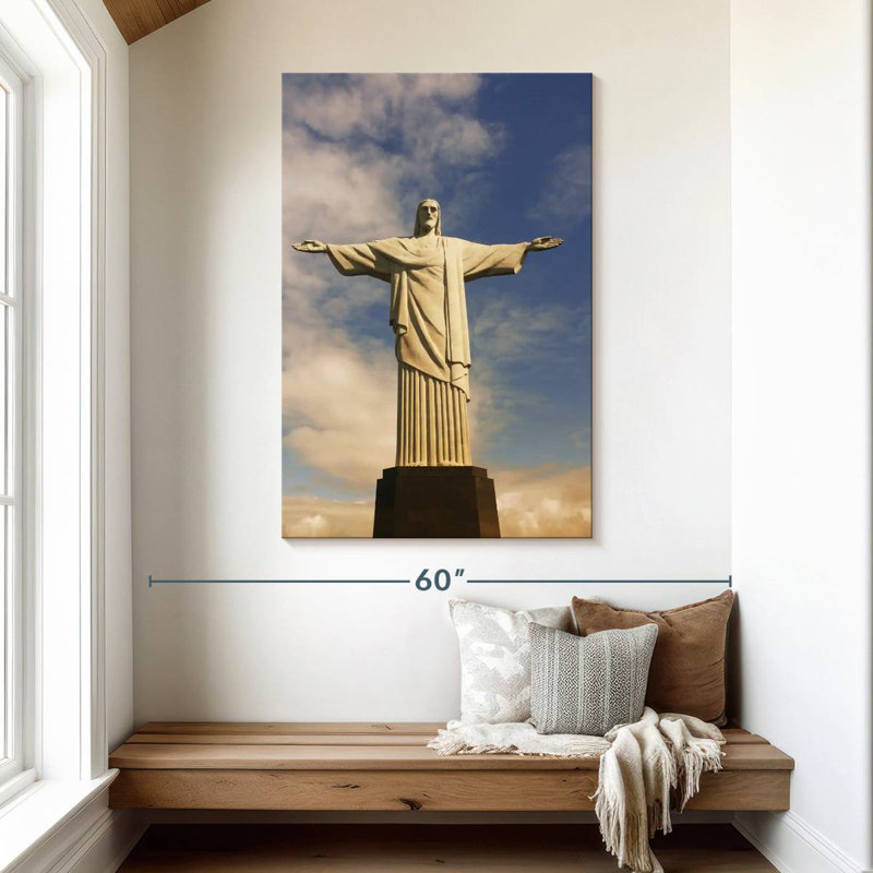 Statue du Christ Rédempteur, Aime, Brésil, H 48 po x l 32 po