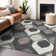Premium Machine Washable Lisse Gray Rug
