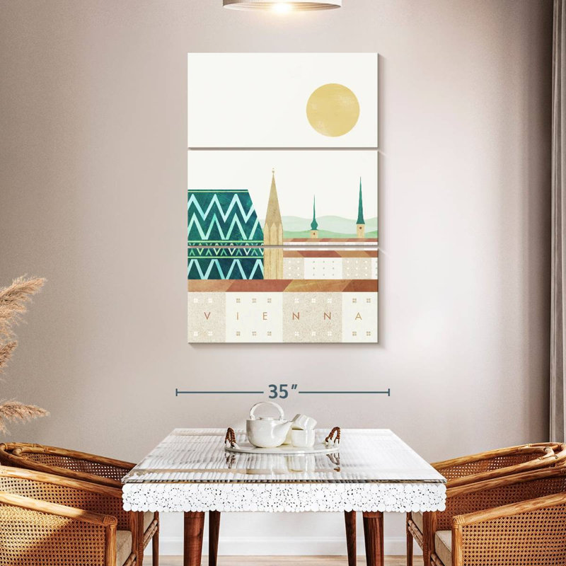Affiche de voyage Masam Vienna, H 50 po x l 32 po