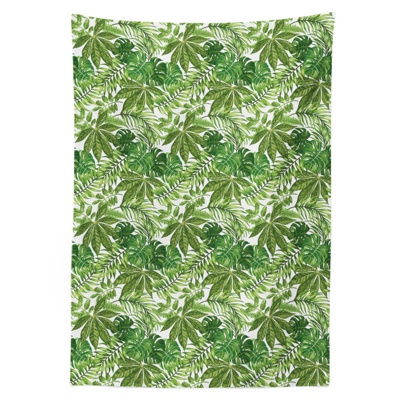 Palm Leaf Tablecloth, 84" L x 60" W