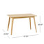 Ensemble de salle à manger en bois massif 5 pièces Dashone-19841952-19841951