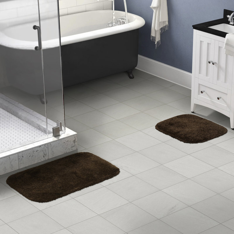 Billye Bath Rug Set, Chocolate
