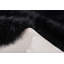 Tapis noir à poils longs fabriqué à la main Jeremial-871308805
