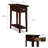 Solid + Manufactured Wood Narrow Chairside Table-301589553