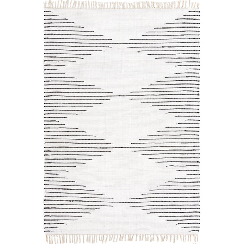 Bracen Cotton Moroccan Indoor Rug, Rectangle 6' x 9'