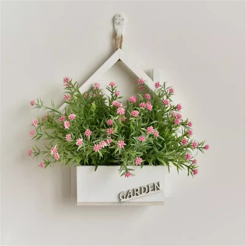 Couronne de linteau artificielle à fleurs séchées