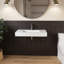 Lavabo de salle de bain mural 35 "avec trou pour robinet-112324760