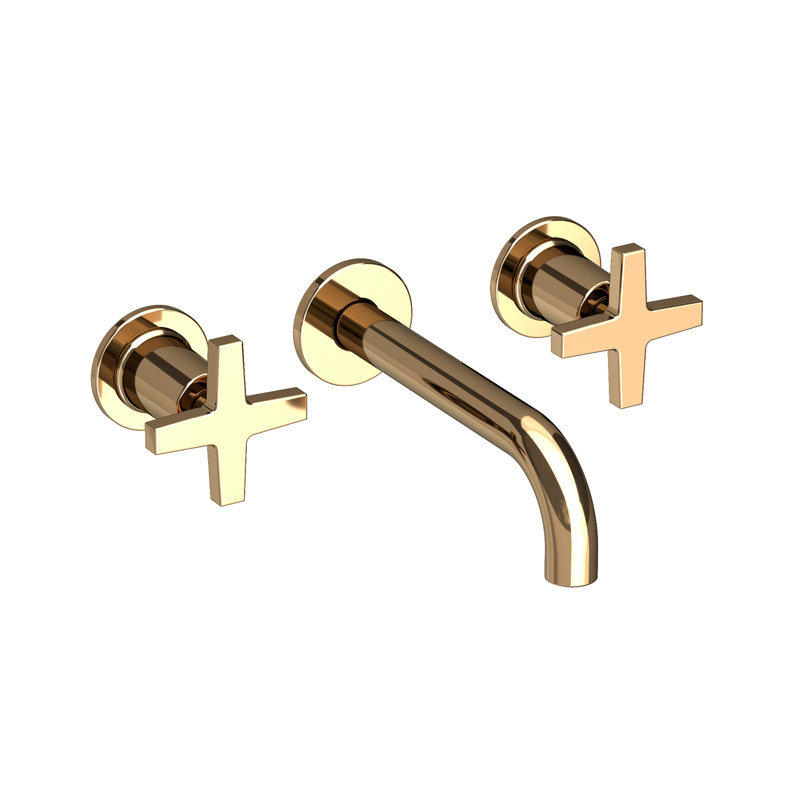 Dorrance Wall Mount Bathroom Faucet, French Gold